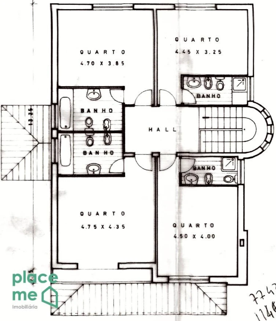 Moradia T4 para Venda em Palmeira Planta 4