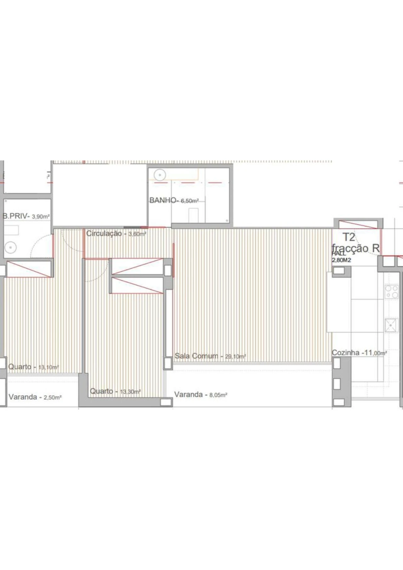 Apartamento T2 para Venda em Campo e Sobrado Foto 13