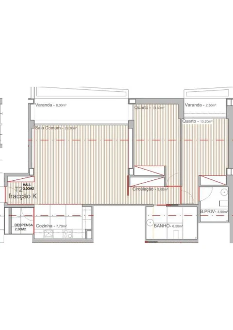 Apartamento T2 para Venda em Campo e Sobrado