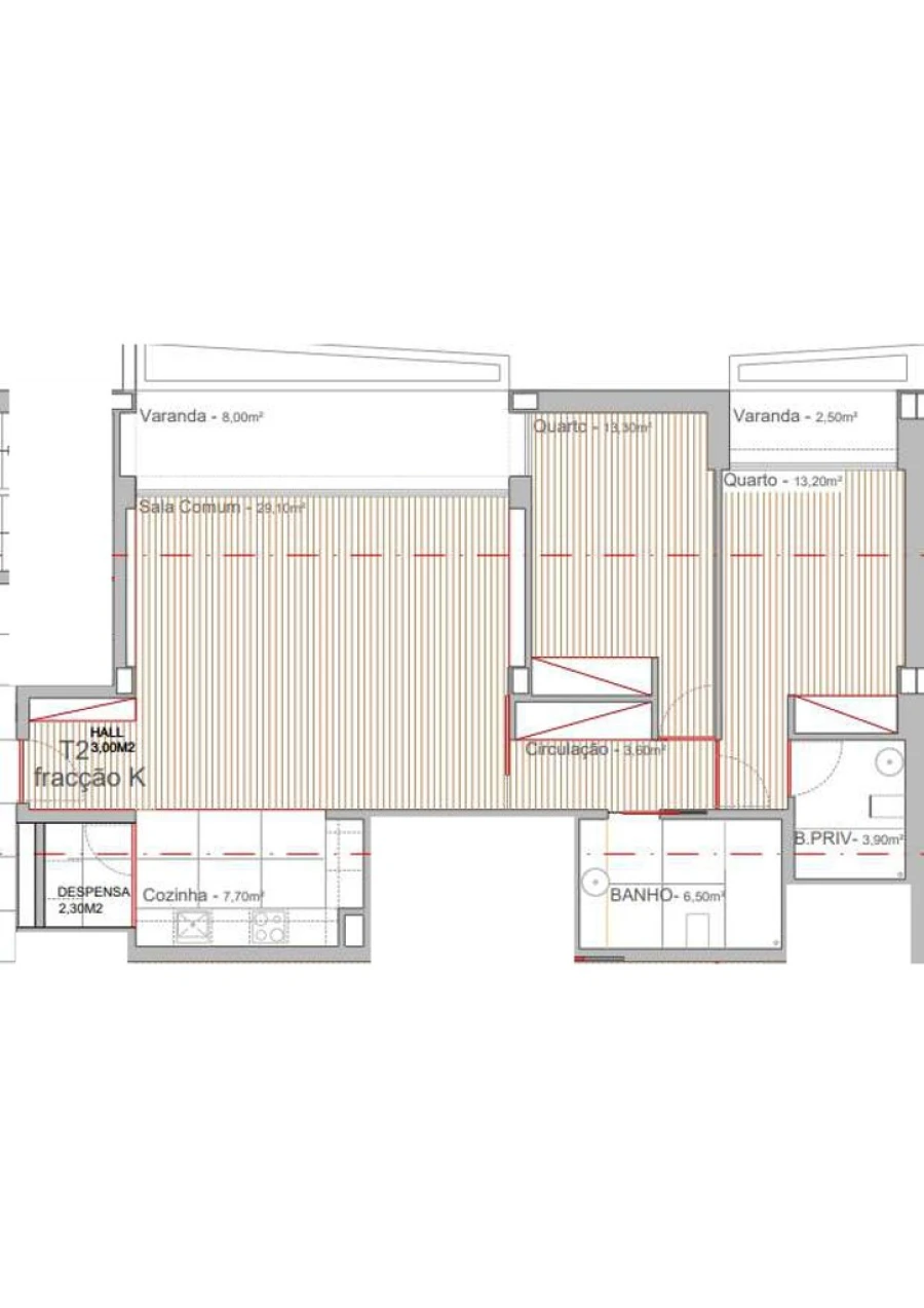 Apartamento T2 para Venda em Campo e Sobrado Foto 13