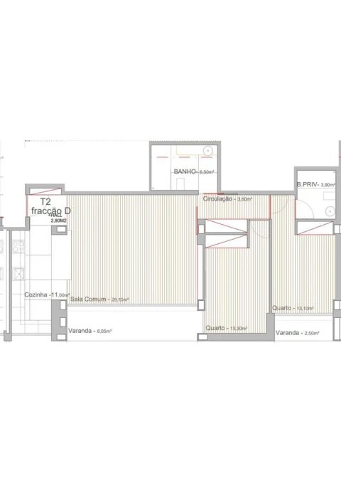 Apartamento T2 para Venda em Campo e Sobrado