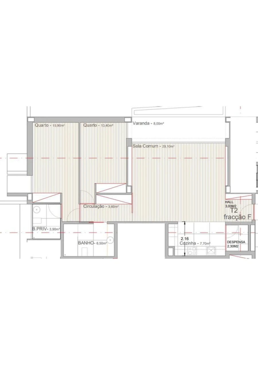 Apartamento T2 para Venda em Campo e Sobrado Foto 13