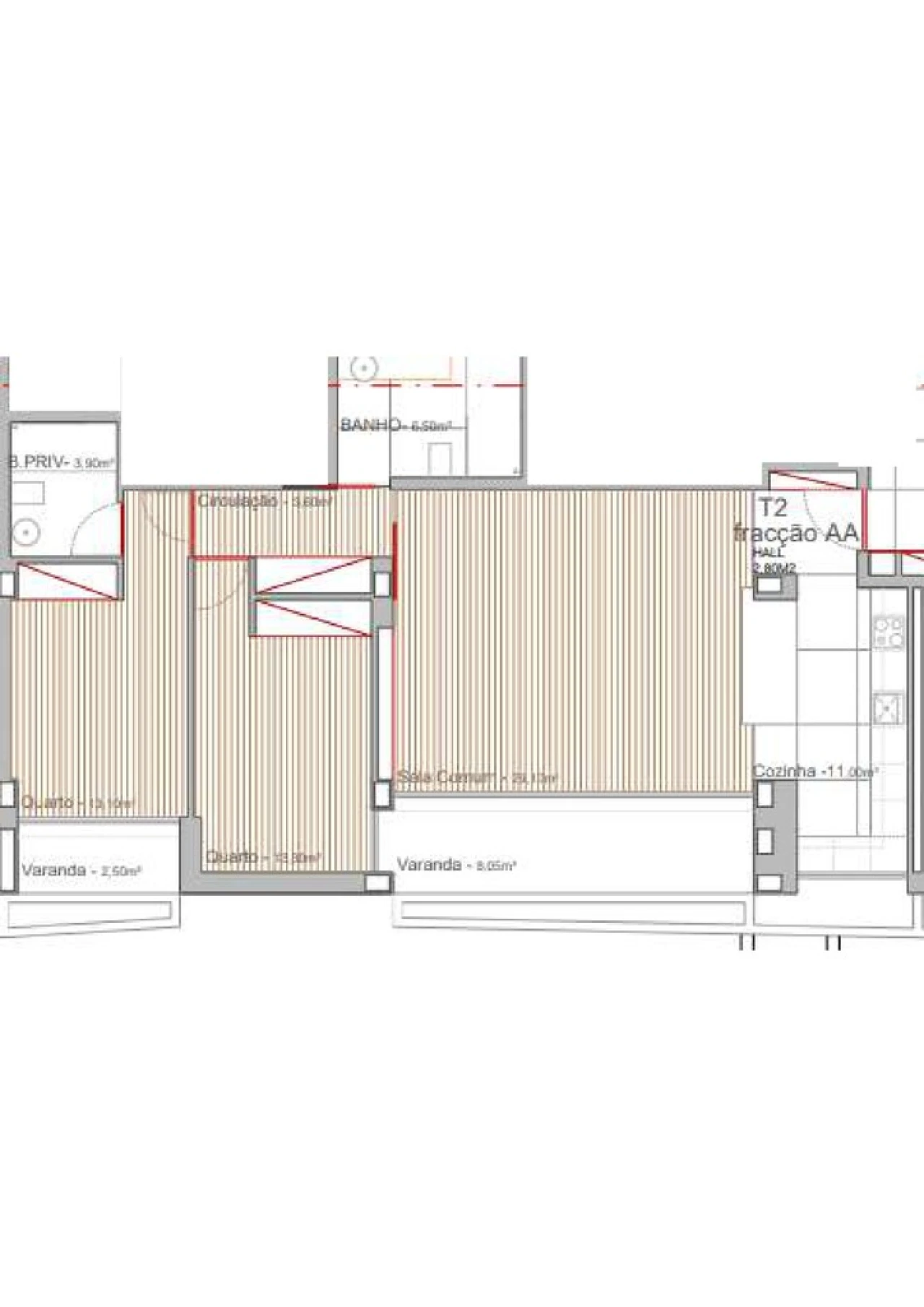 Apartamento T2 para Venda em Campo e Sobrado Foto 13
