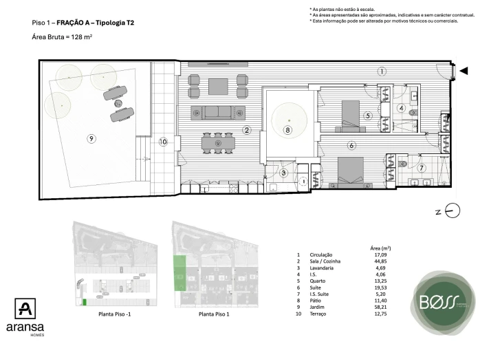 Apartamento T2 para Venda em Paranhos Planta 1