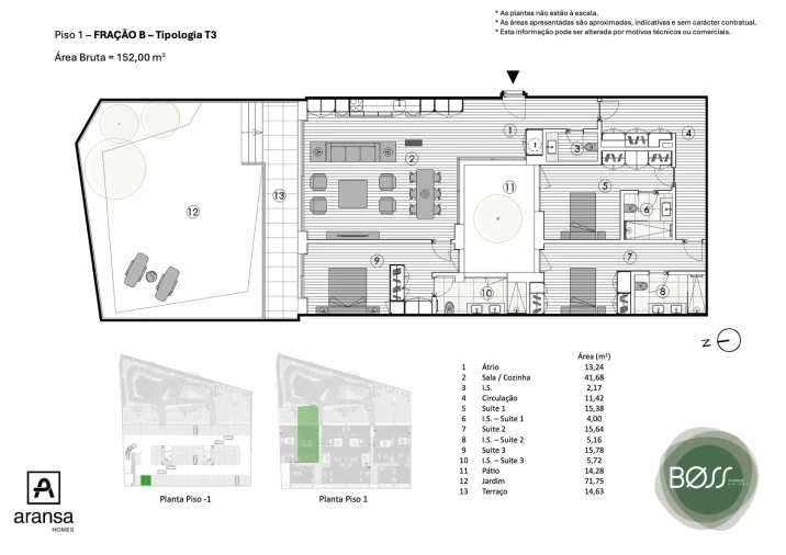 Apartamento T3 para Venda em Paranhos Planta 1