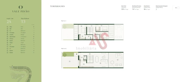Moradia T3 para Venda em Água Longa