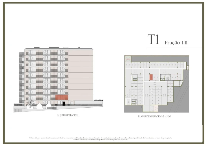 Apartamento T1 para Venda em Vilar de Andorinho Planta 2
