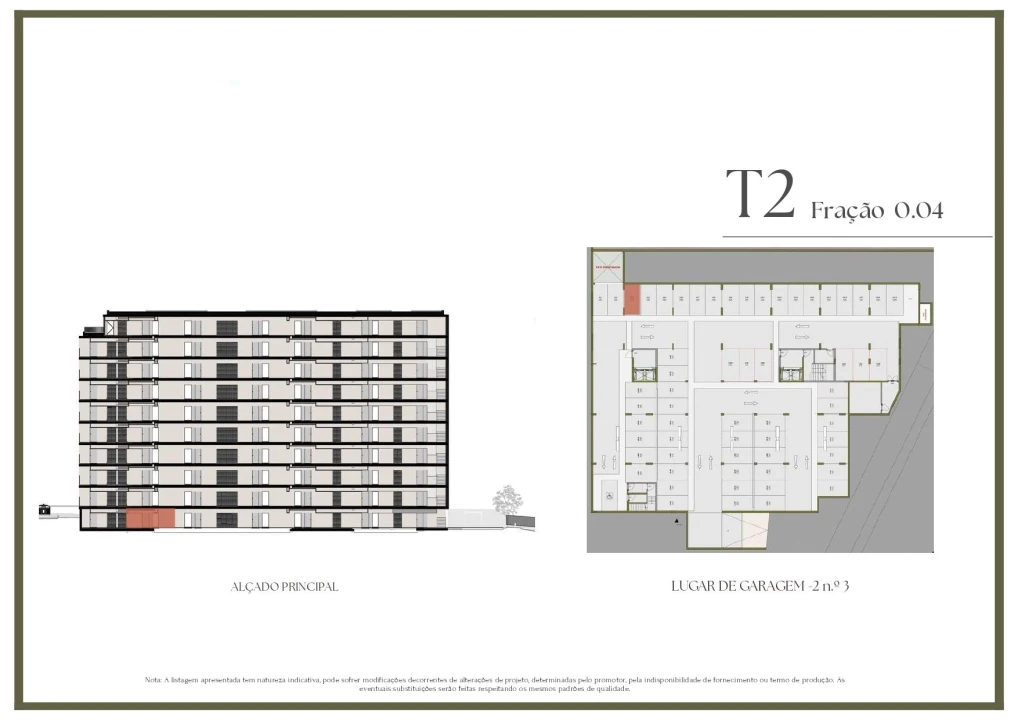 Apartamento T2 para Venda em Vilar de Andorinho Planta 2