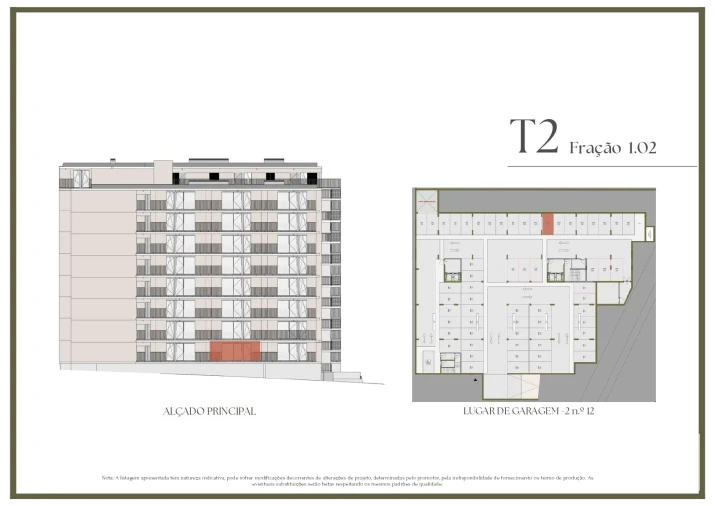 Apartamento T2 para Venda em Vilar de Andorinho Planta 2