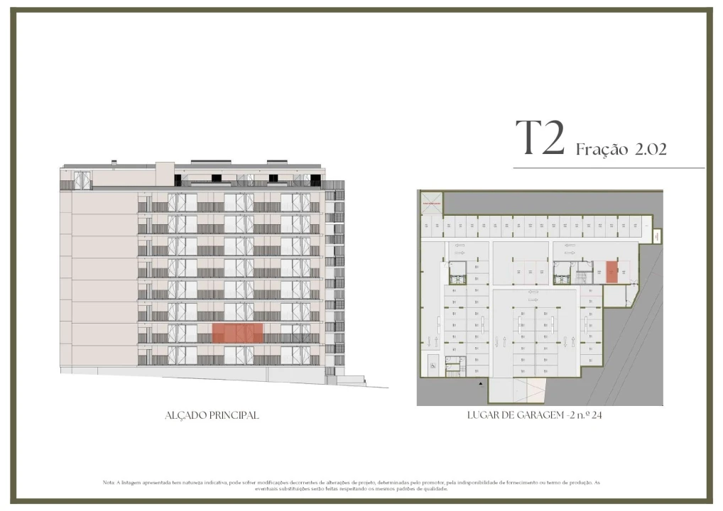 Apartamento T2 para Venda em Vilar de Andorinho Planta 2