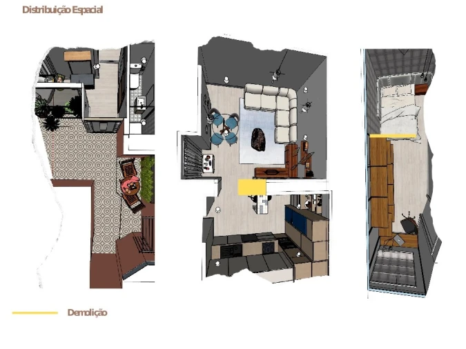 Apartamento T1 para Venda em Ajuda Planta 1