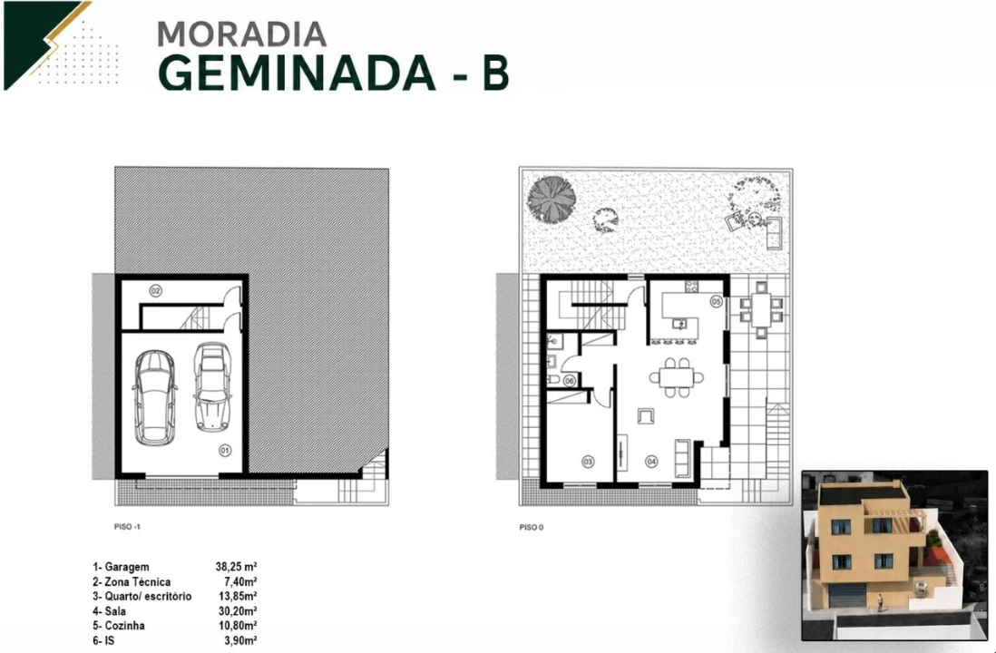 Moradia T3 para Venda em Caniço Planta 2