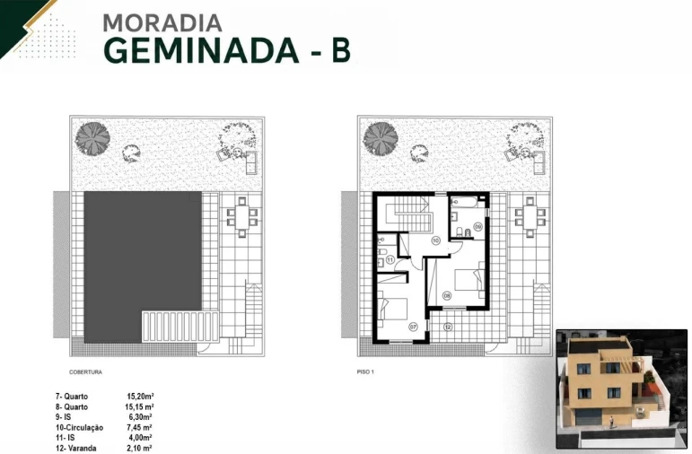 Moradia T3 para Venda em Caniço Planta 1
