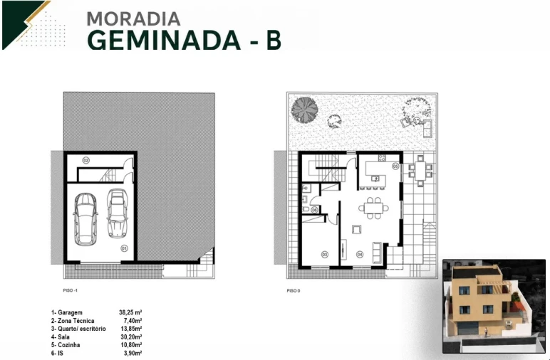 Moradia T3 para Venda em Caniço Planta 2