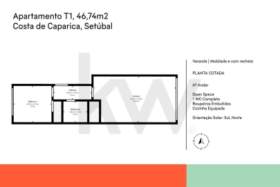 Apartamento T1 para Venda em Costa da Caparica