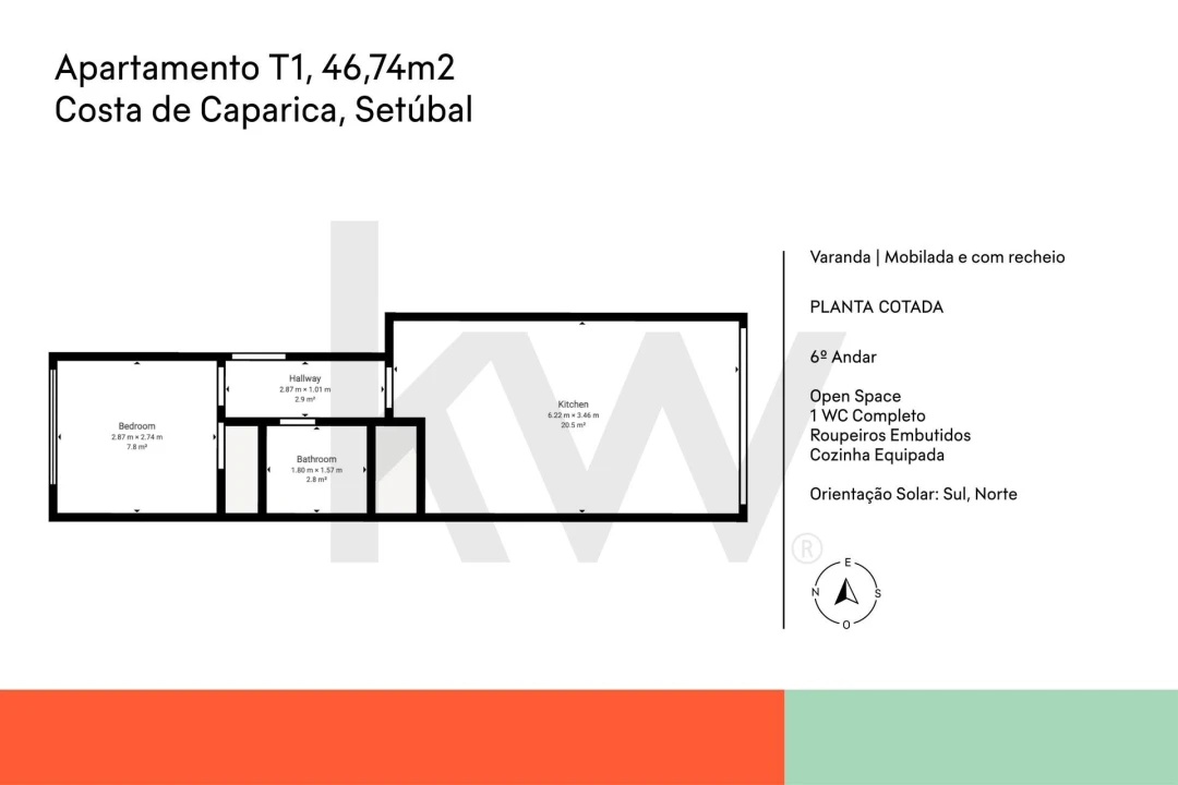 Apartamento T1 para Venda em Costa da Caparica Foto 31