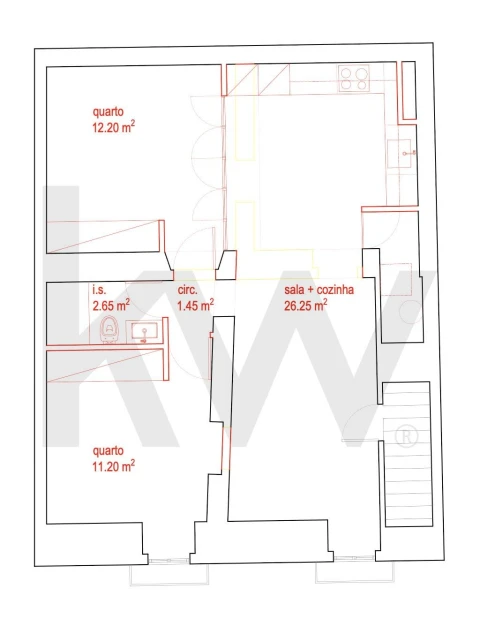 Apartamento T2 para Venda em Arroios