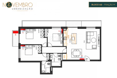 Apartamento T3 para Venda em Povoa de Lanhoso (N. Senhora do Amparo)