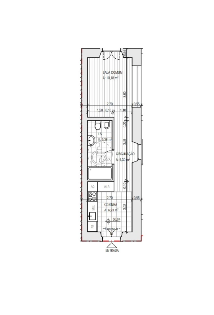 Apartamento T1 para Venda em Cascais e Estoril Planta 1