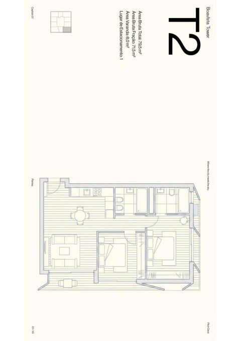 Apartamento T2 para Venda em Lordelo do Ouro e Massarelos