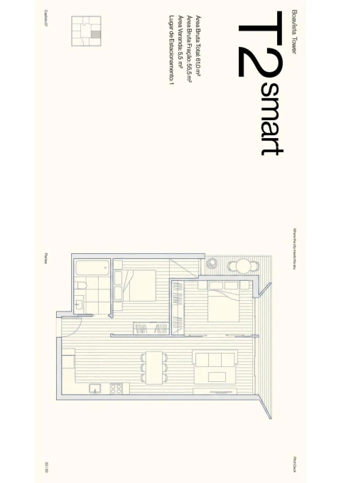 Apartamento T2 para Venda em Lordelo do Ouro e Massarelos