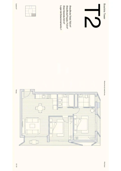 Apartamento T2 para Venda em Lordelo do Ouro e Massarelos