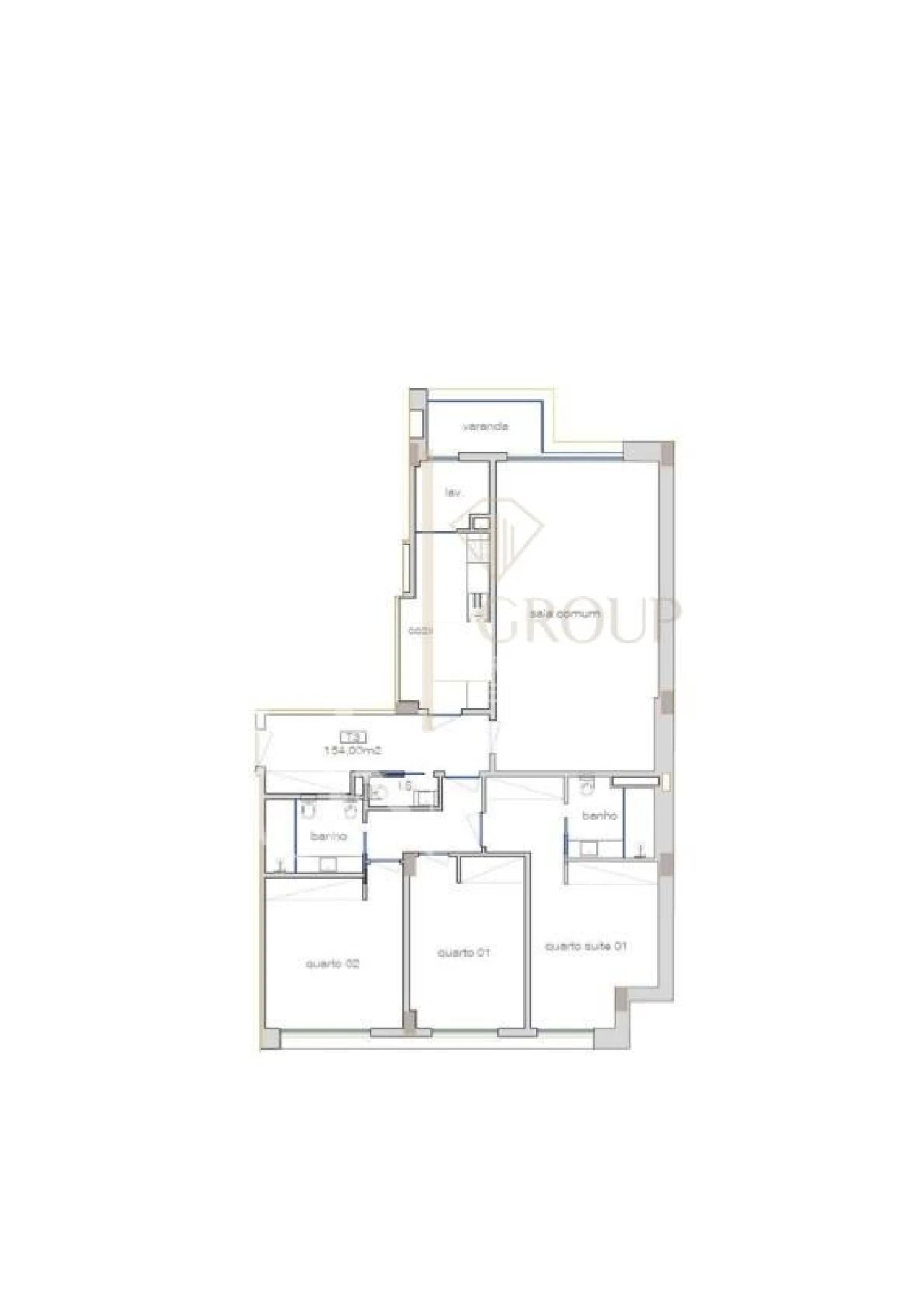 Apartamento T3 para Venda em Cedofeita, Santo Ildefonso, Sé, Miragaia, São Nicolau e Vitória Foto 43