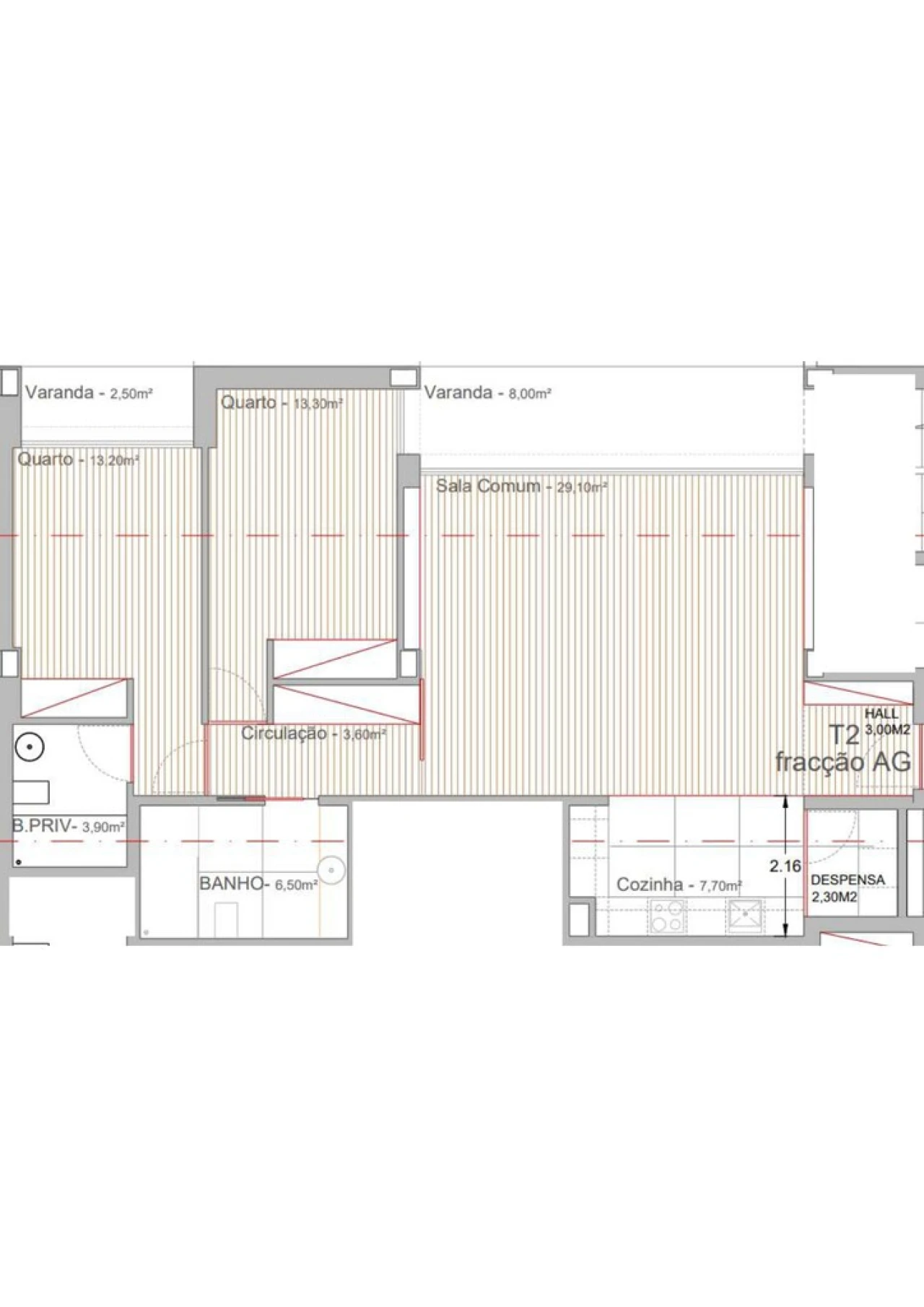Apartamento T2 para Venda em Campo e Sobrado Foto 13