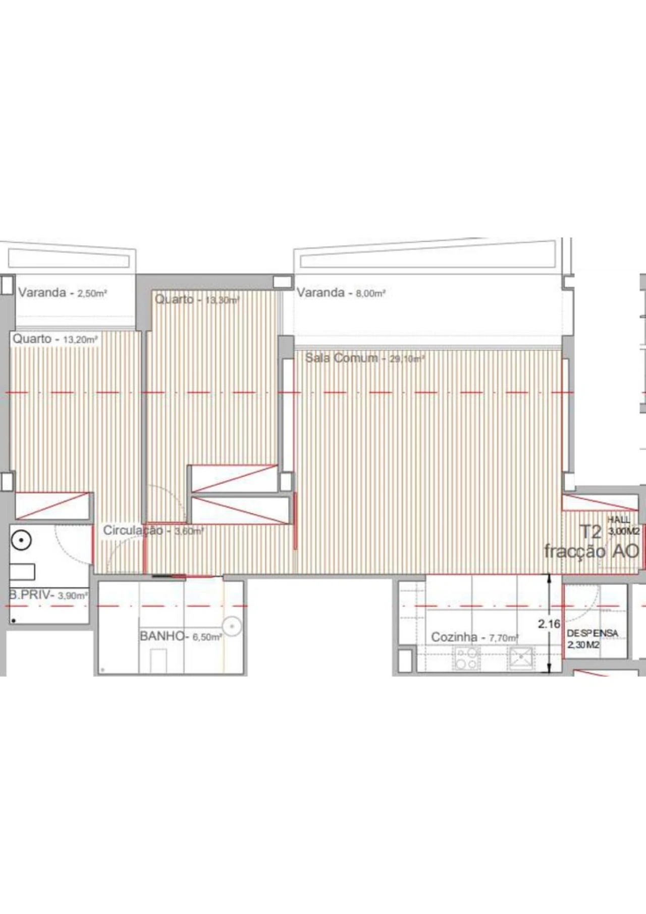 Apartamento T2 para Venda em Campo e Sobrado Foto 13