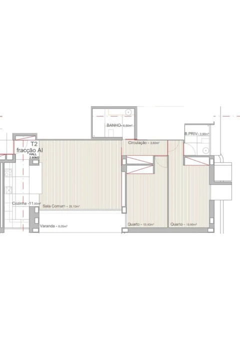 Apartamento T2 para Venda em Campo e Sobrado