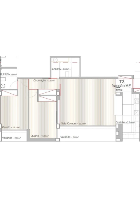 Apartamento T2 para Venda em Campo e Sobrado