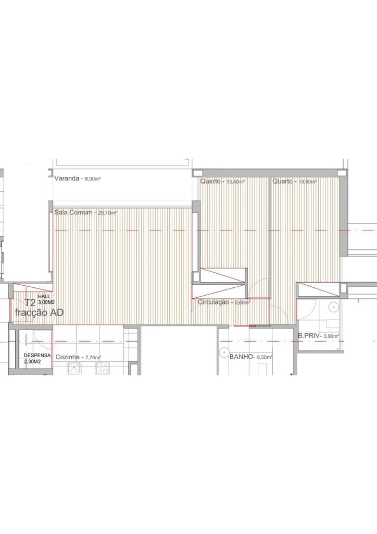 Apartamento T2 para Venda em Campo e Sobrado Foto 13