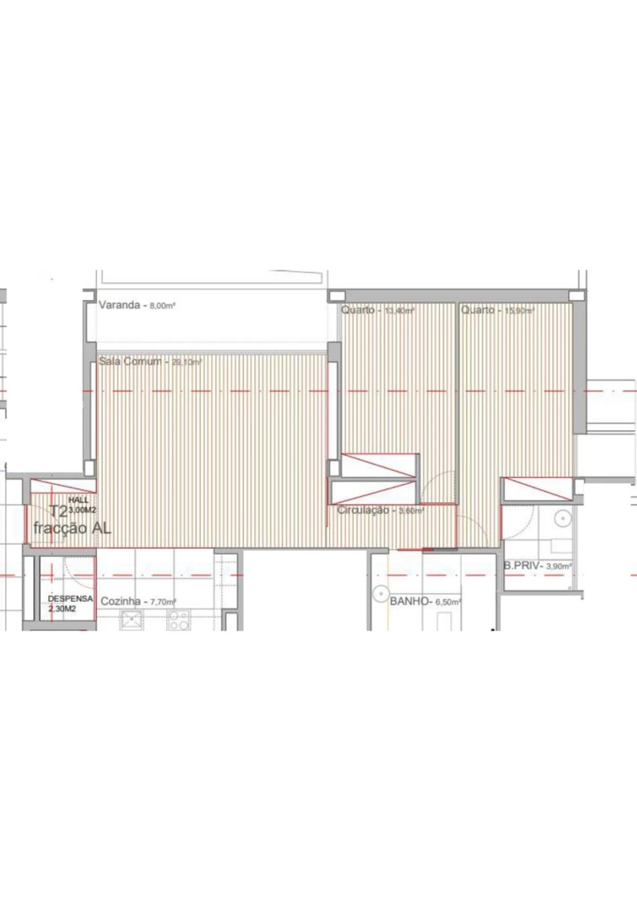 Apartamento T2 para Venda em Campo e Sobrado Foto 13