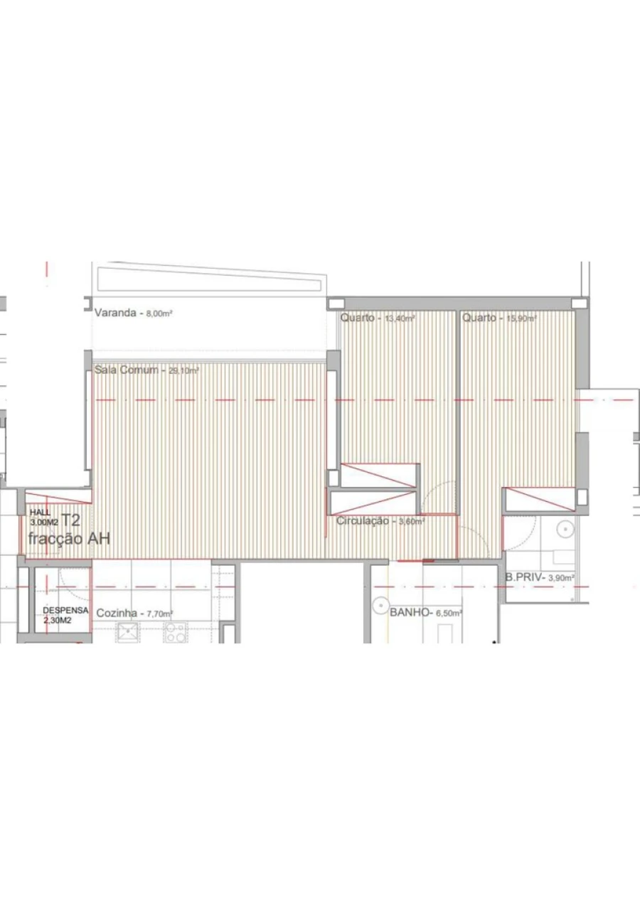 Apartamento T2 para Venda em Campo e Sobrado Foto 13