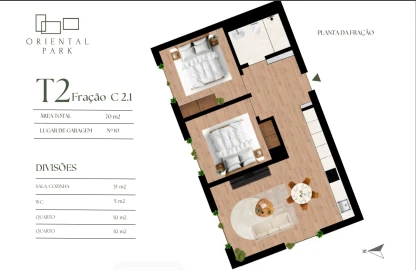Apartamento T2 para Venda em Campanhã