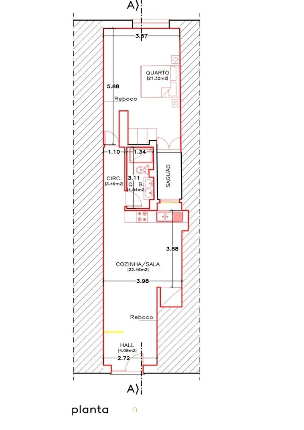 Apartamento T1 para Venda em Buarcos Foto 22