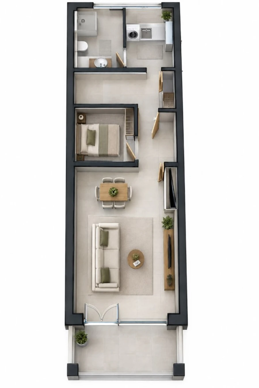 Apartamento para Venda em Monte Gordo Planta 1