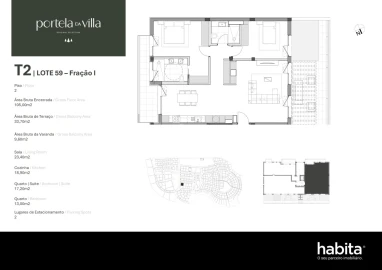 Apartamento T2 para Venda em Santa Maria, São Pedro e Matacães