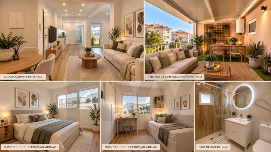Apartamento T2 para Venda em Queluz e Belas Foto 14