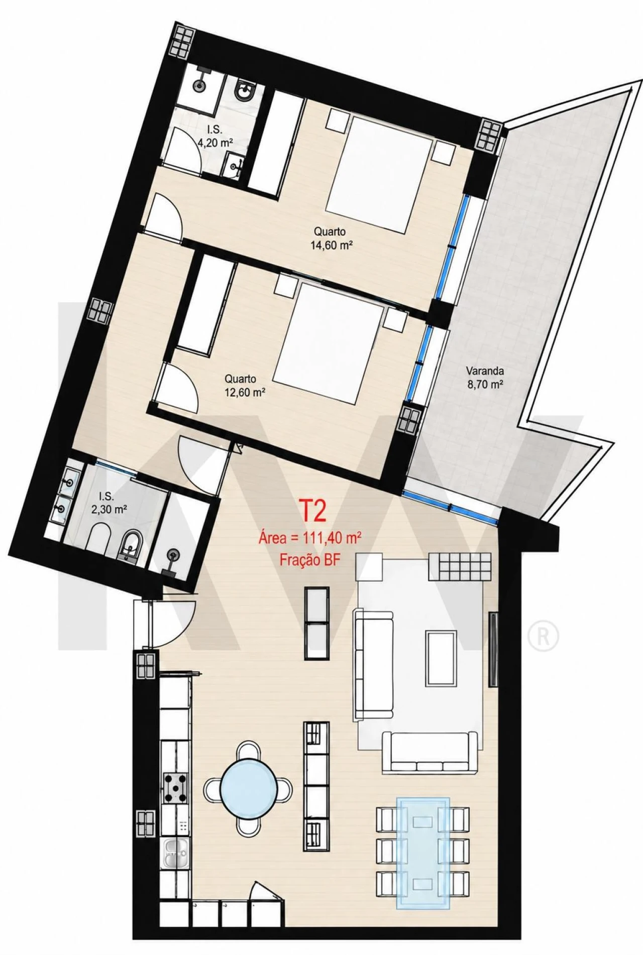 Apartamento T2 para Venda em Freamunde Foto 5