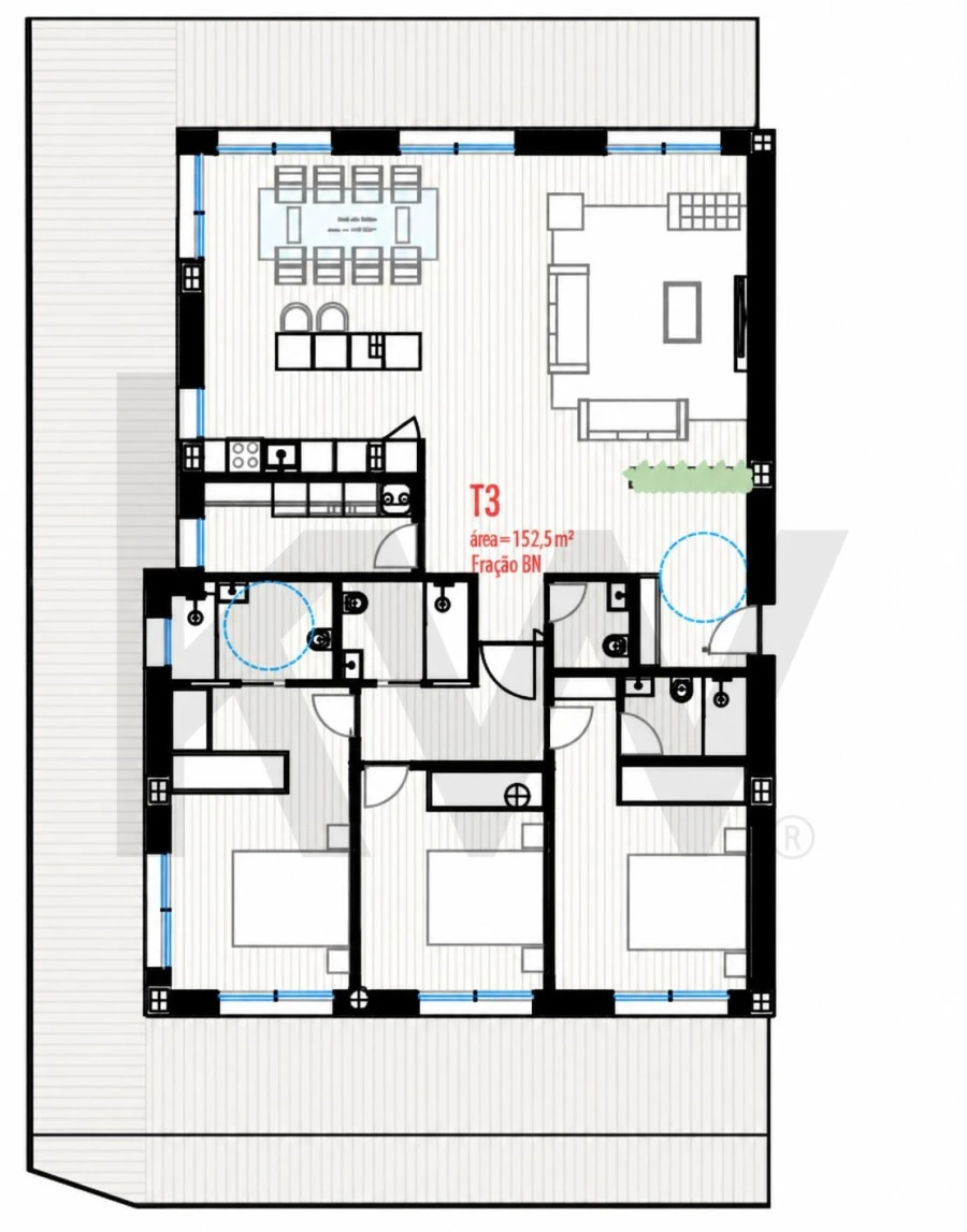 Apartamento T3 para Venda em Freamunde Foto 5