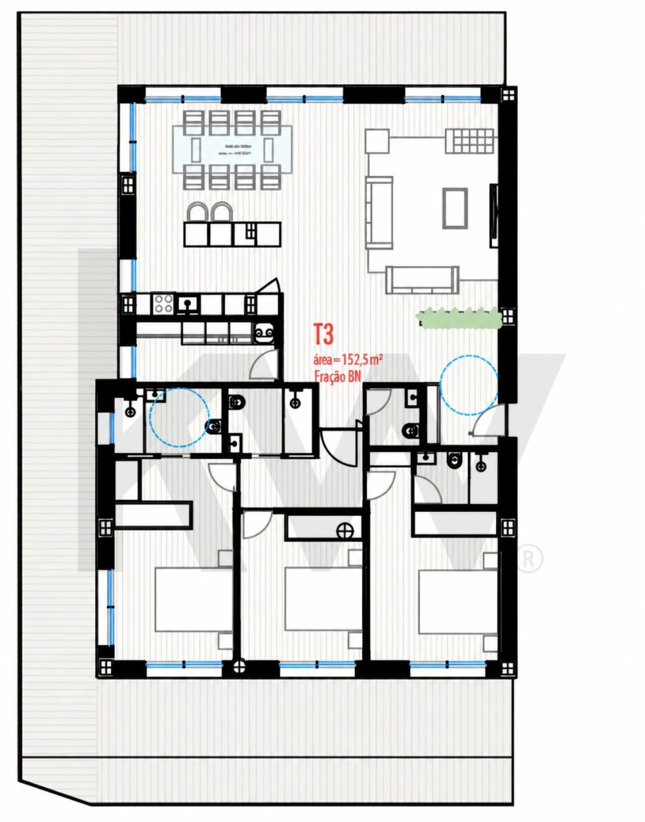 Apartamento T3 para Venda em Freamunde Foto 5