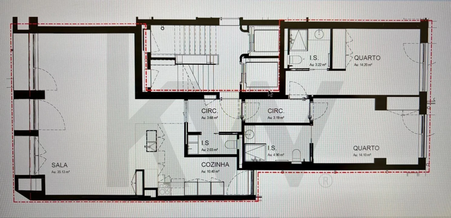 Apartamento T2 para Arrendamento em Avenidas Novas Foto 31