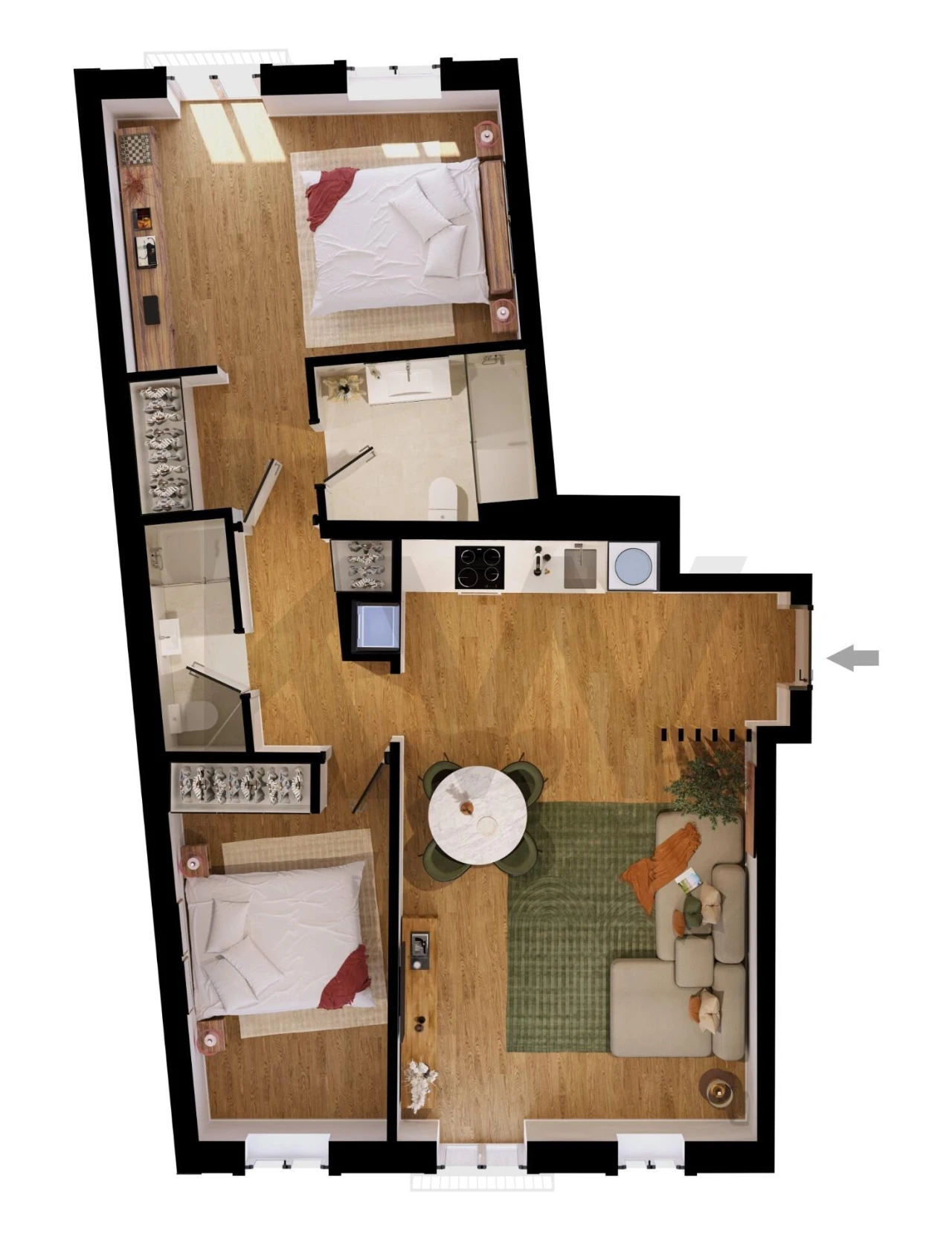 Apartamento T2 para Venda em Areeiro Foto 38