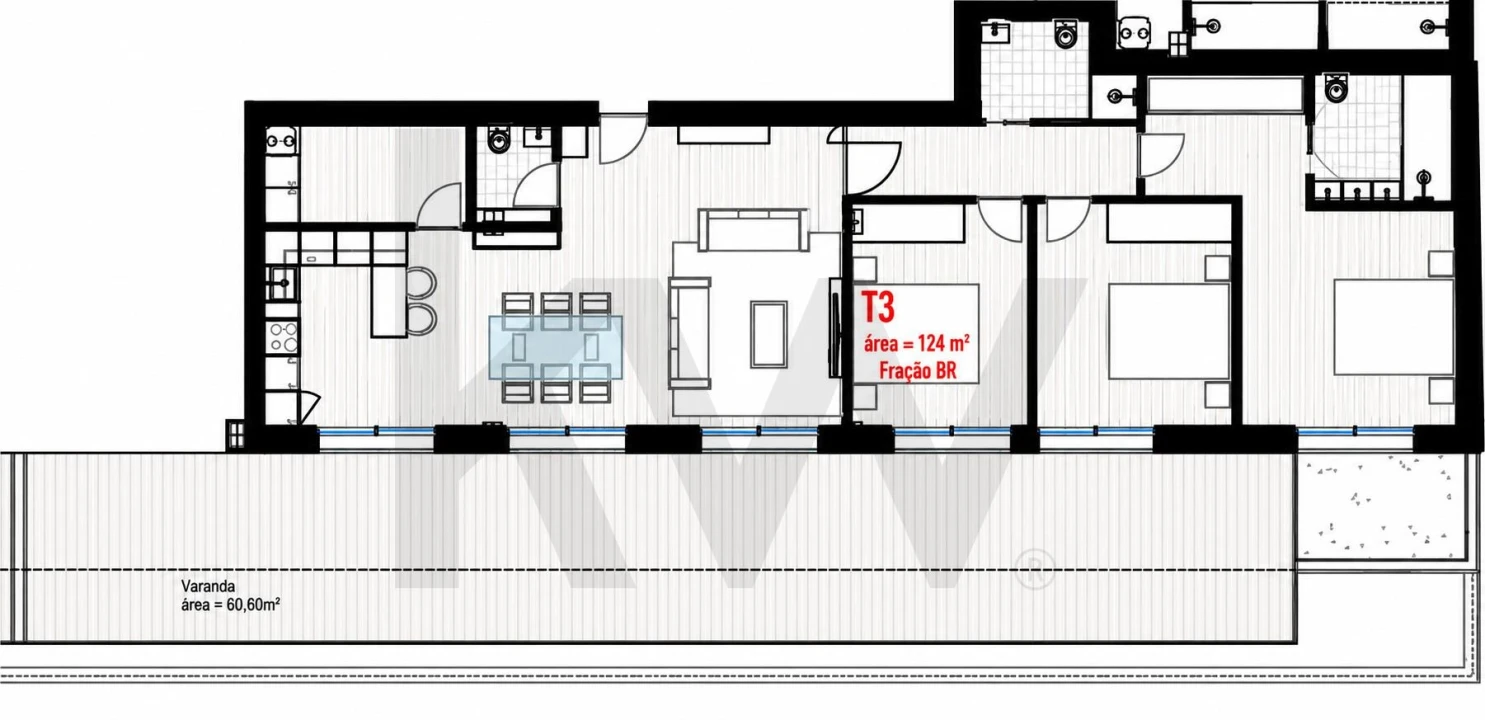 Apartamento T3 para Venda em Freamunde Foto 5