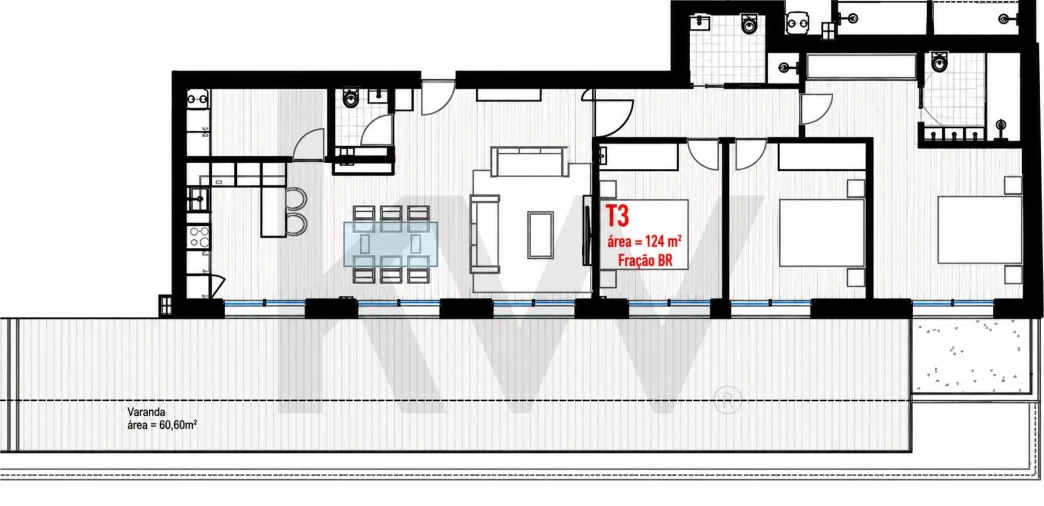 Apartamento T3 para Venda em Freamunde Foto 5