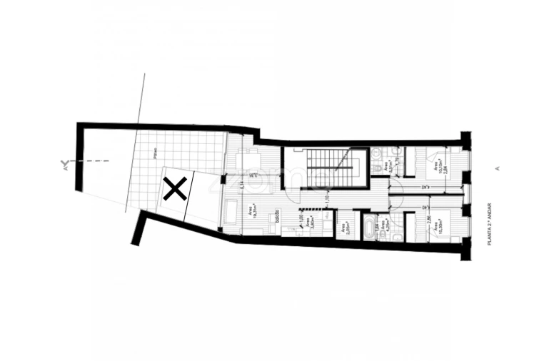 Apartamento T2 para Venda em Braga (São José de São Lázaro e São João do Souto) Planta 1