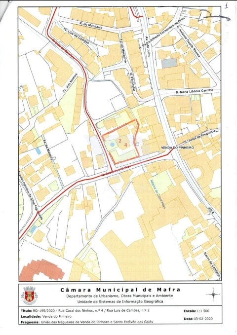 Terreno P/ Prédio para Venda em Venda do Pinheiro e Santo Estêvão das Galés