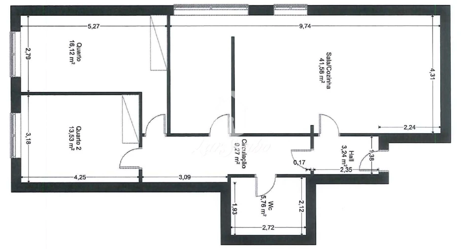 Apartamento T2 para Venda em São Vitor (Braga) Foto 14