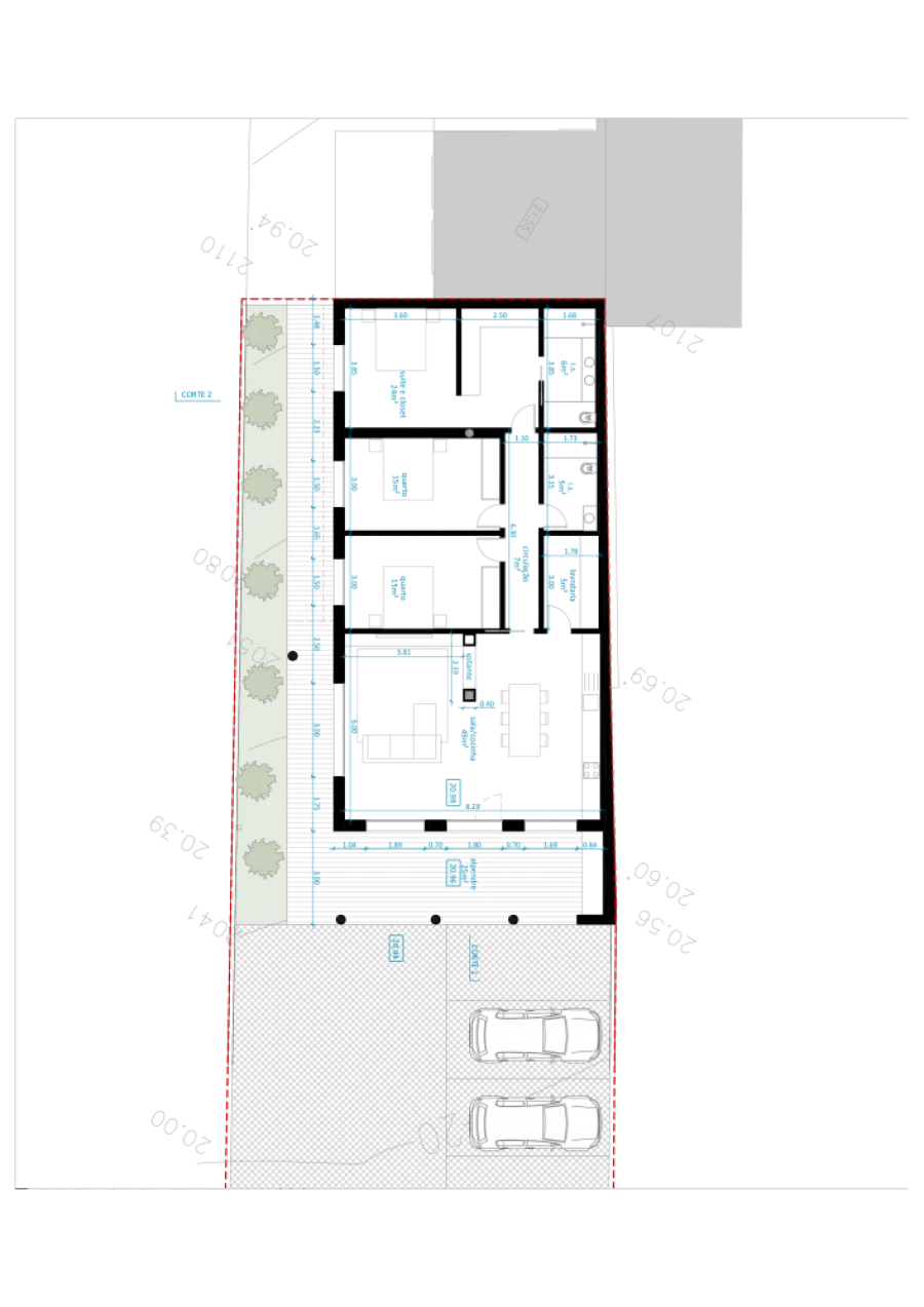 Moradia T3 para Venda em Tornada e Salir do Porto Planta 1
